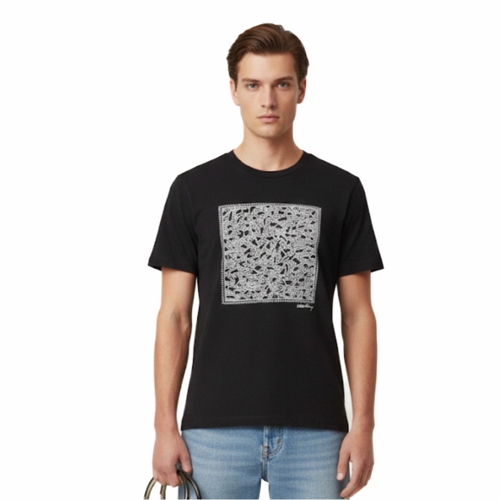 Men's Keith Haring  Black Graphic T-Shirt